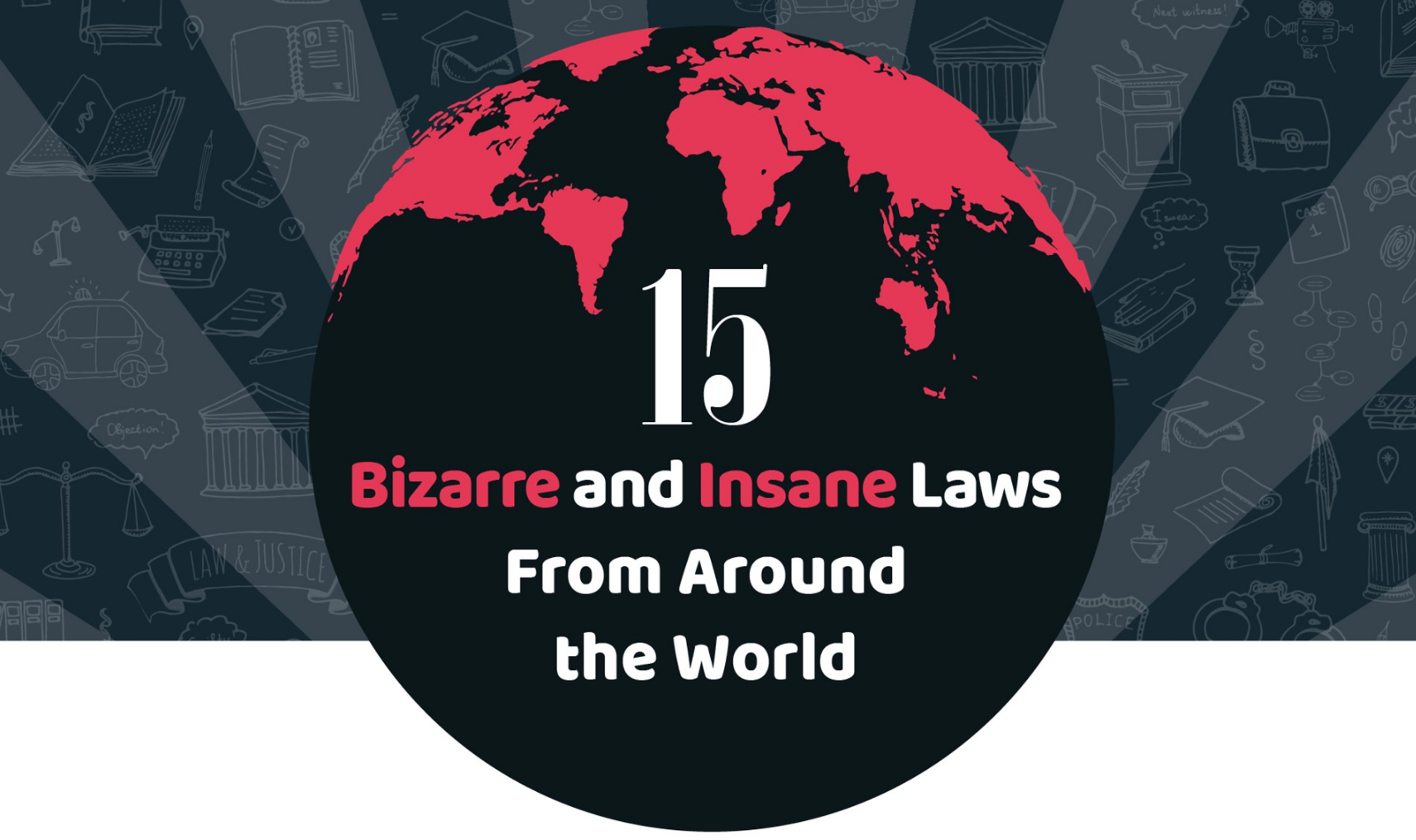 15 Bizarre And Insane Laws From Around The World (Infographic)